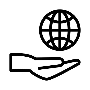 Güvenli vektör ince çizgi simgesi