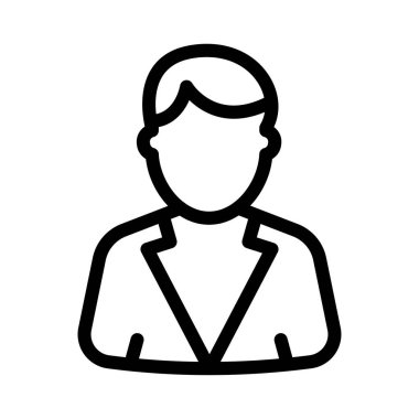 çalışan vektör ince çizgi simgesi