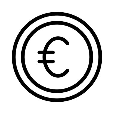 para vektörü ince çizgi simgesi