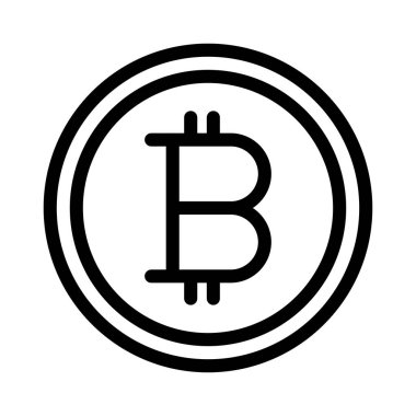 para birimi vektörü ince çizgi simgesi