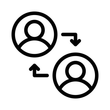 vektör ince çizgi simgesini transfer et