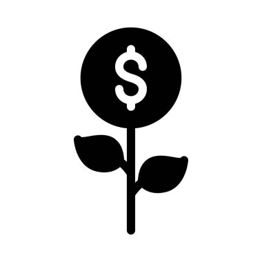 Dolar vektör sembolü düz simge