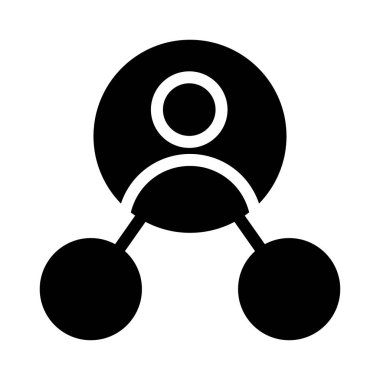 ağ vektörü düz simgesi