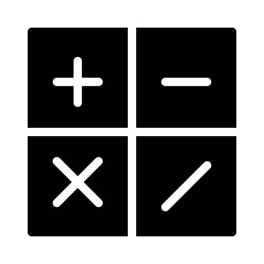 muhasebe vektörü glyph düz simgesi