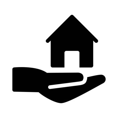 ev vektörü sembolü düz simge