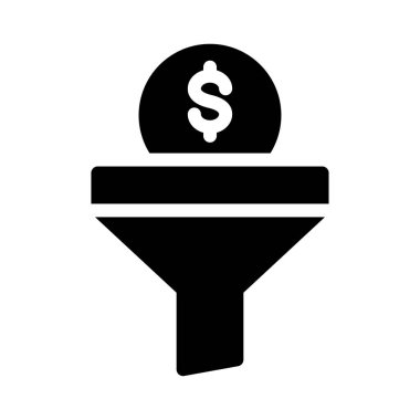 Dolar vektör sembolü düz simge