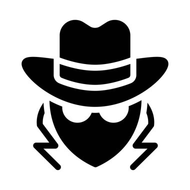 stolen  vector glyph flat icon