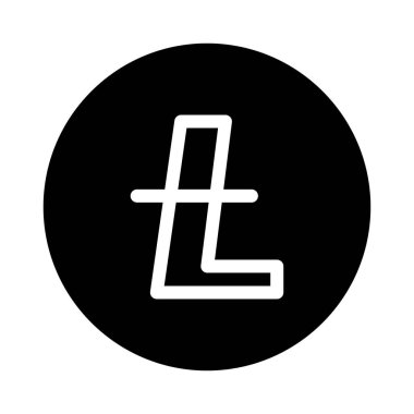 Kripto vektör düz simge