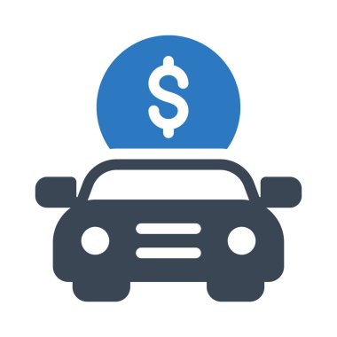 araba vektör renk simgesi 