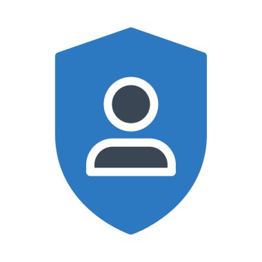 kalkan vektör renk simgesi 