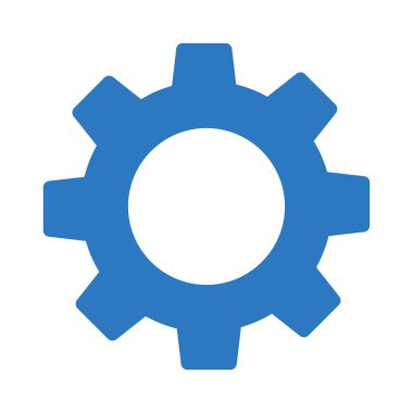 dişli vektör renk simgesi 