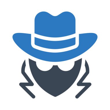 stolen  vector glyph color icon 