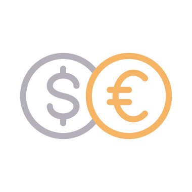 euro vector color line icon