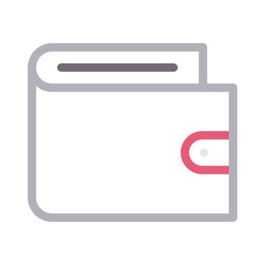 para vektörü renk çizgisi simgesi