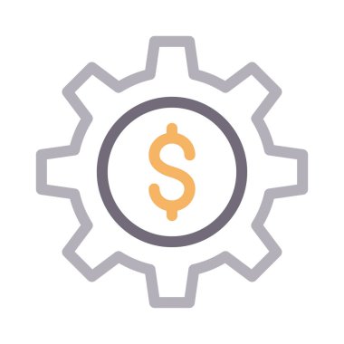 para vektörü renk çizgisi simgesi