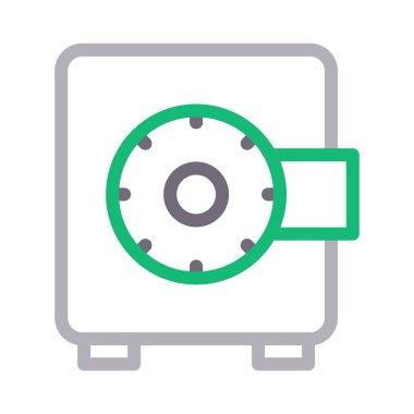 dolap vektör renk çizgisi simgesi