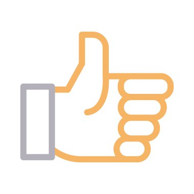 Geri besleme vektörü renk çizgisi simgesi