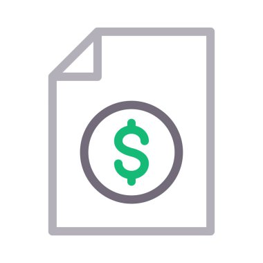 rapor vektör renk çizgisi simgesi