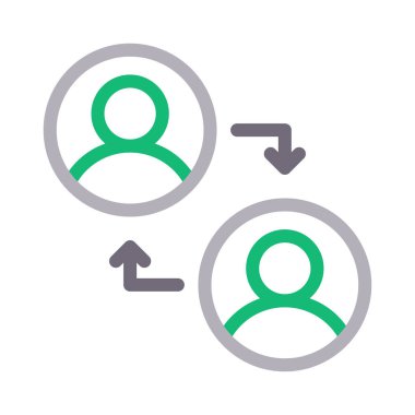 vektör renk çizgisi simgesini transfer et