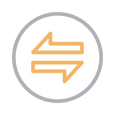 değişim vektörü renk çizgisi simgesi