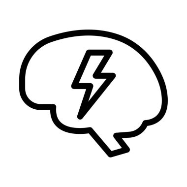 fikir vektörü ince çizgi simgesi