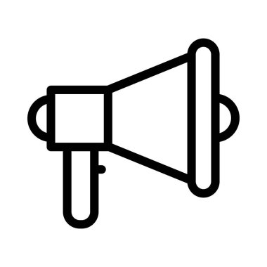 duyuru vektörü ince çizgi simgesi