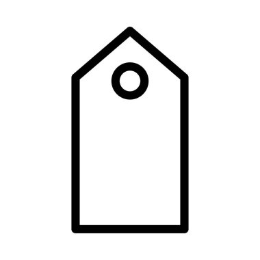 etiket vektörü ince çizgi simgesi