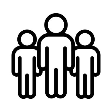 employees vector thin line icon