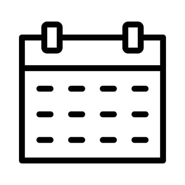 tarih vektörü ince çizgi simgesi