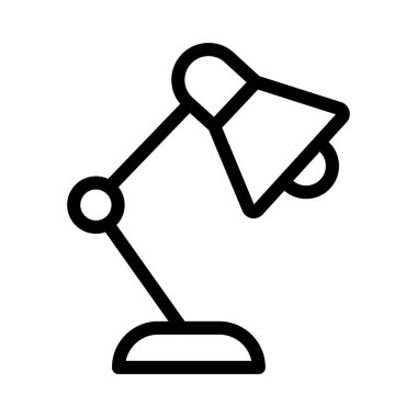 ampul vektörü ince çizgi simgesi