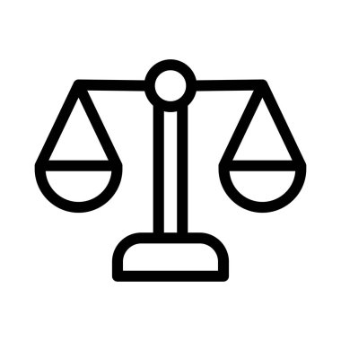 vektör ince çizgi simgesini dengele