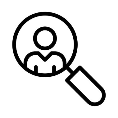 recruitment vector thin line icon