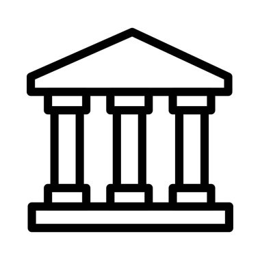 adacık vektörü ince çizgi simgesi