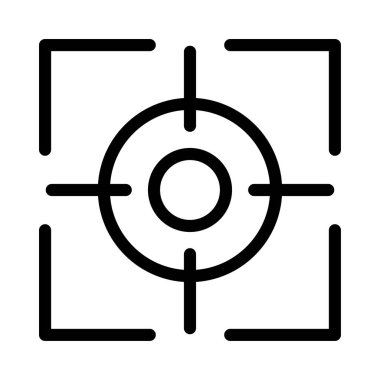 odaklanmak vektör ince çizgi simgesi