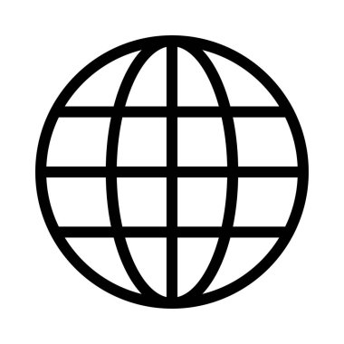 tarayıcı vektörü ince çizgi simgesi