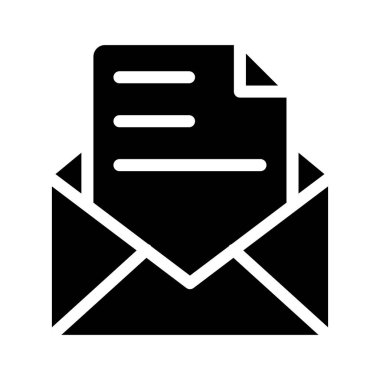 ileti vektörü düz simgesi