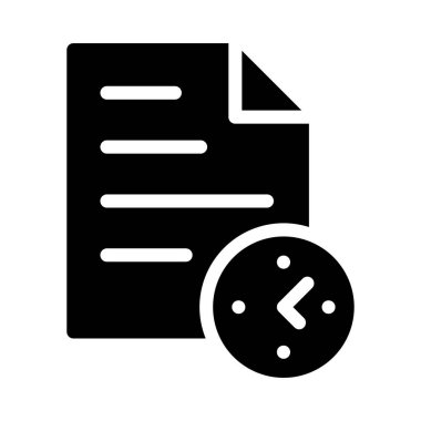 dosya vektörü glyph düz simgesi