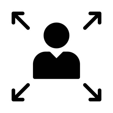 profil vektörü düz simgesi