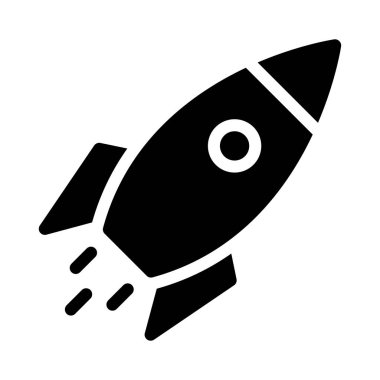roket vektör düz simge