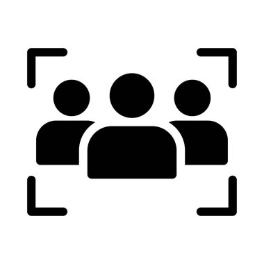 grup vektör simgesi düz simge