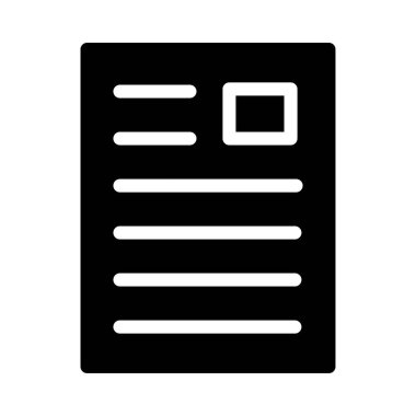 sayfa vektör düz simgesi