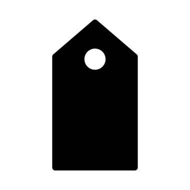 etiket vektör düz simgesi