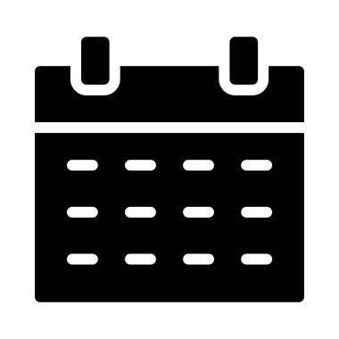 tarih vektörü simgesi düz simgesi