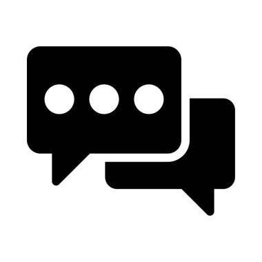 tartışma vektörü düz simgesi