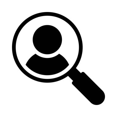 Vektör kabartması düz simge işe alınıyor