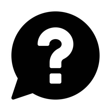 yardımcı vektör glyph düz simgesi