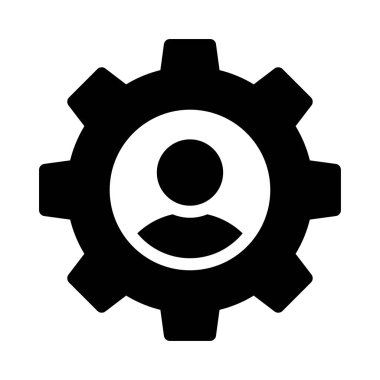 profil vektörü düz simgesi