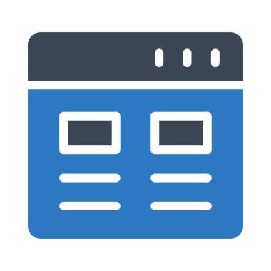 tarayıcı vektör renk simgesi