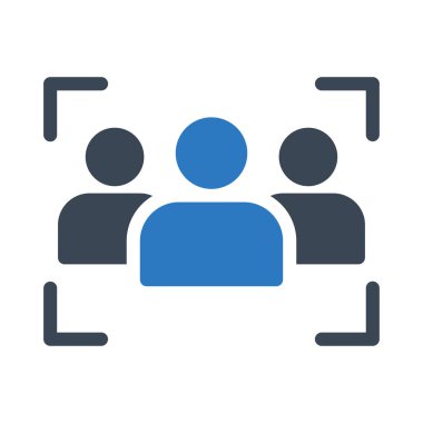 grup vektör renk simgesi