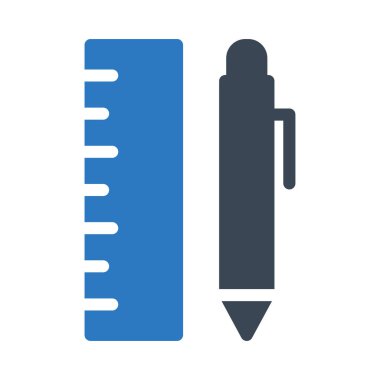 cetvel vektör renk simgesi